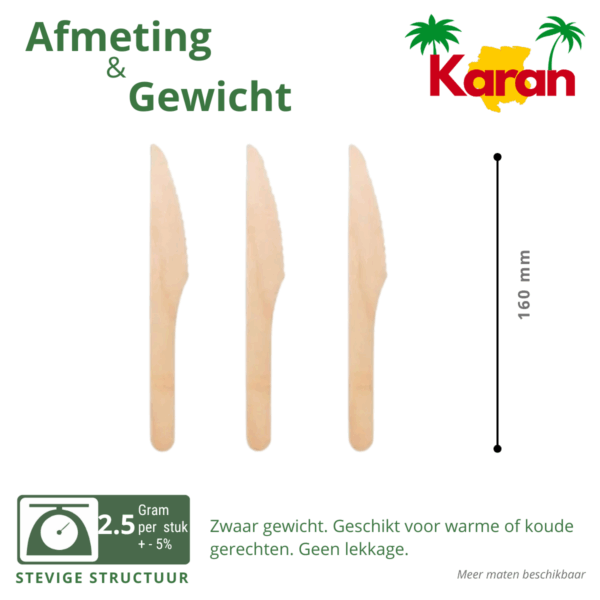 Karan Houten Mes 100x50st - Afbeelding 2