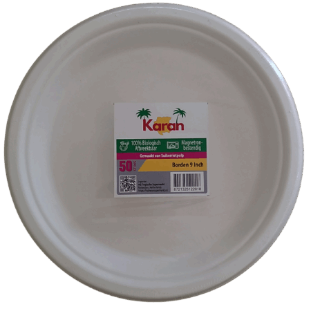Karan Bord Bagasse 9 inch 50st
