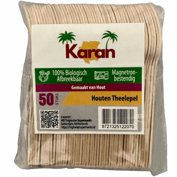 Karan Houten Theelepel 100x50st