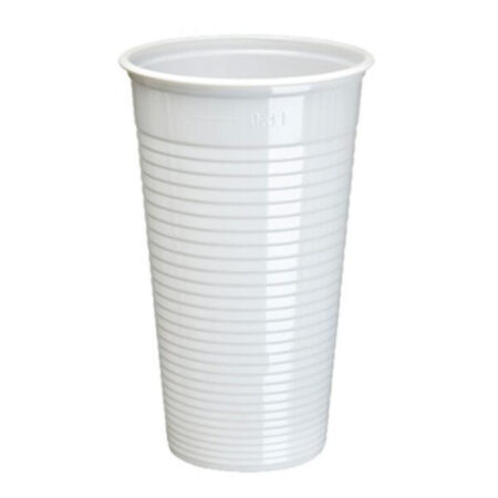 Plastic Bekers Wit 100st