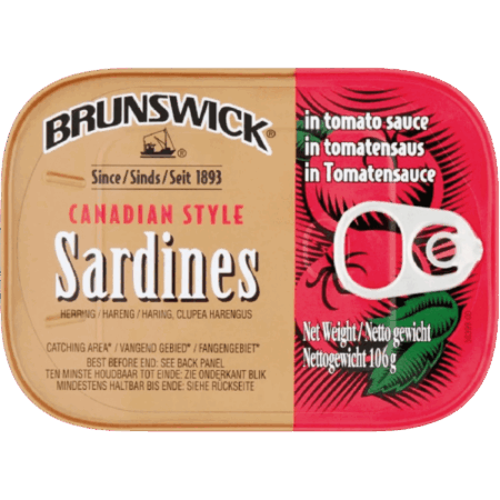Brunswick Sardines in Tomaten Saus 12x106g