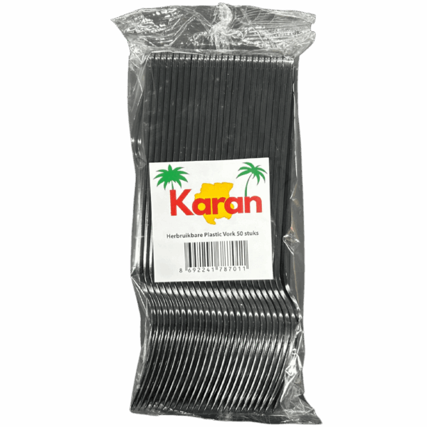Karan Vork Zwart 20x50st - Afbeelding 2