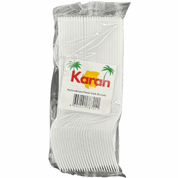 Karan Vork Wit 20x50st - Afbeelding 2